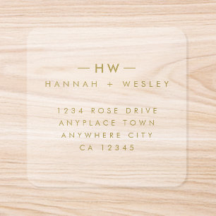 Return Address Label Roll Clear Mailing Stickers