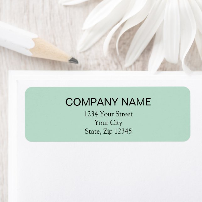 Return Address Label | Seafoam Green  (Insitu)