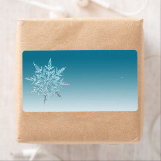 Return Address Label Snowflake .