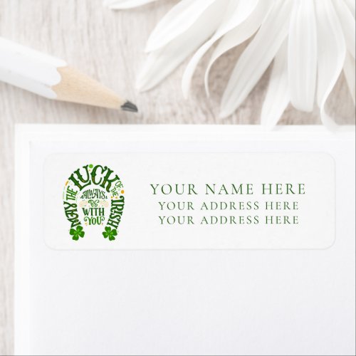 RETURN ADDRESS LABEL  STPATRICKS DAY