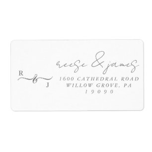 Return address label-Title stickers. Label