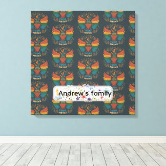 Return Address Label "United Pride Strong Heritage Canvas Print