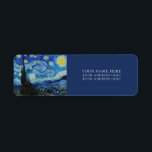 RETURN ADDRESS LABEL : VAN GOGH : "STARRY NIGHT"<br><div class="desc">VAN GOGH "STARRY NIGHT" RETURN ADDRESS LABELS</div>