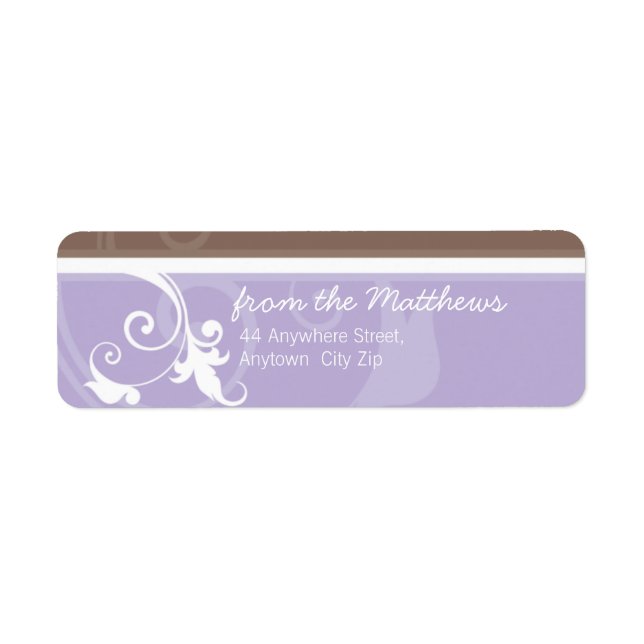 RETURN ADDRESS LABEL :: verve 5L (Front)