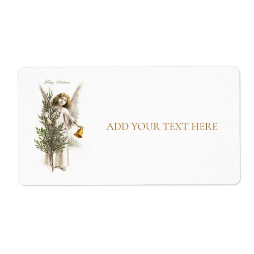 RETURN ADDRESS LABEL  VINTAGE CHRISTMAS ANGEL