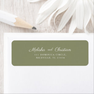 Return Address Label Wedding.