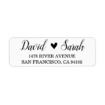 Return Address Label Wedding Save The Date Heart<br><div class="desc">Return Address Label Wedding Save The Date Heart</div>