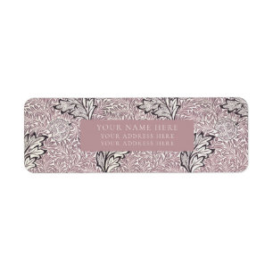 RETURN ADDRESS LABEL : WILLIAM MORRIS : APPLE