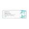 return address label with blue starfish couple