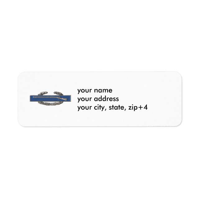 Return address label with CIB (Front)