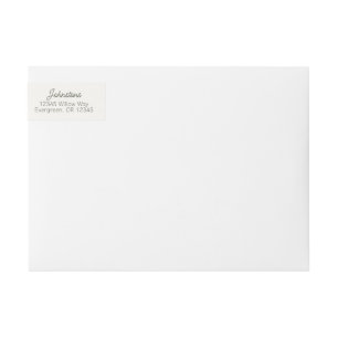 Return Address Label Wrap Trust the Lord Proverbs
