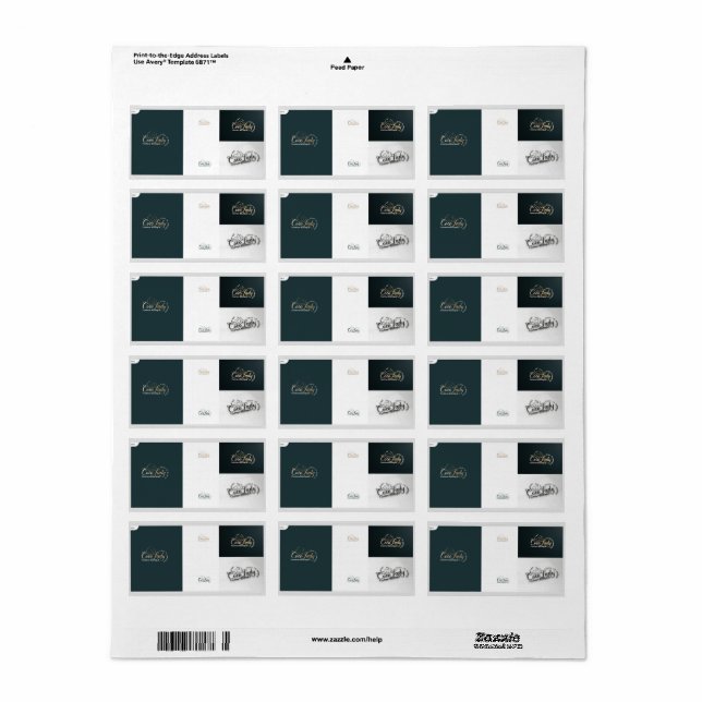 return address labels (Full Sheet)