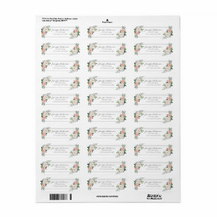Return Address Labels A Magical Rose Garden