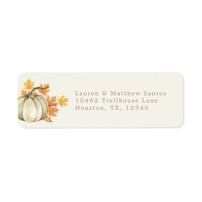 Return Address Labels – Autumn | Labels (Front)
