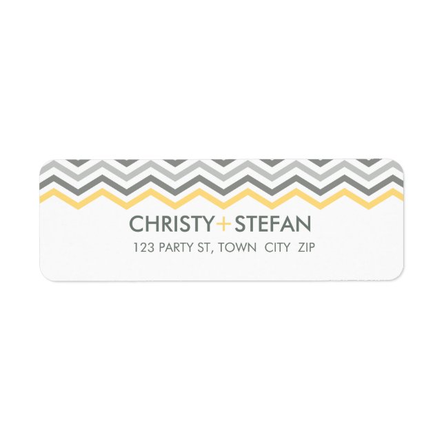 RETURN ADDRESS LABELS :: chevron1 1 (Front)