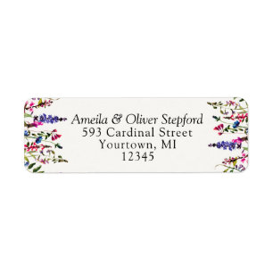Return Address Labels - Country Wildflowers