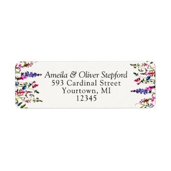 Return Address Labels - Country Wildflowers by autumnandpine at Zazzle