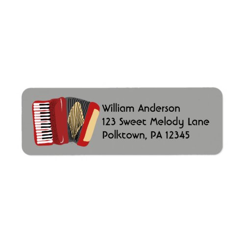 Return Address Labels for Accordion Players
