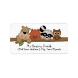 Return Address Labels │ Forest Animals at Zazzle