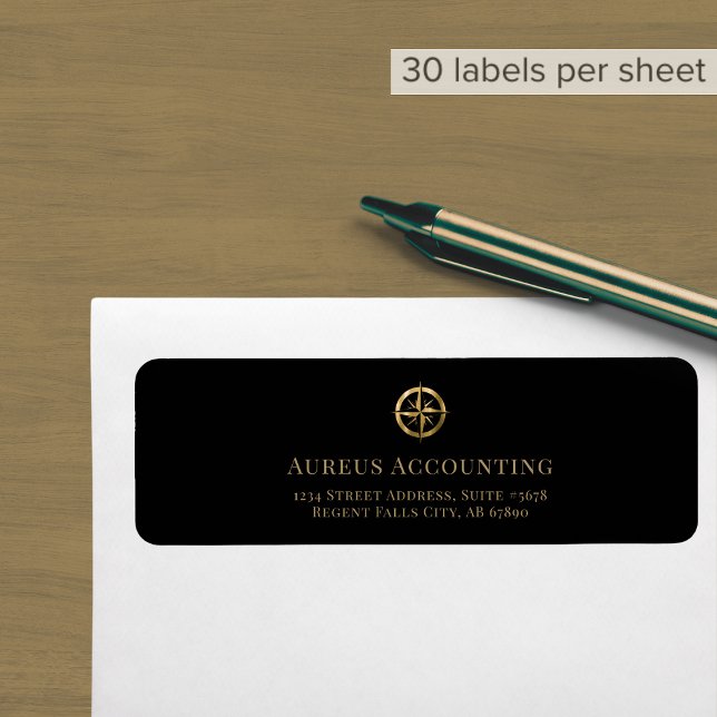 Return Address Labels Gold Logo (Creator Uploaded)
