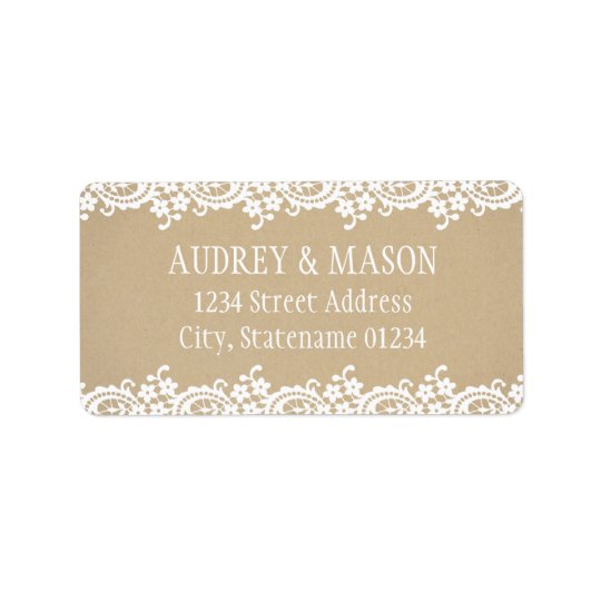 Return Address Labels Kraft Brown