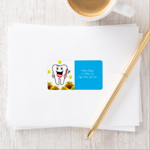Return Address Labels Sunflower Dentist