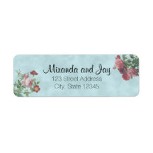 Return Address Labels | Vintage Rose Wedding