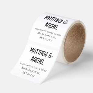 Return Address Labels Wedding Address Stickers