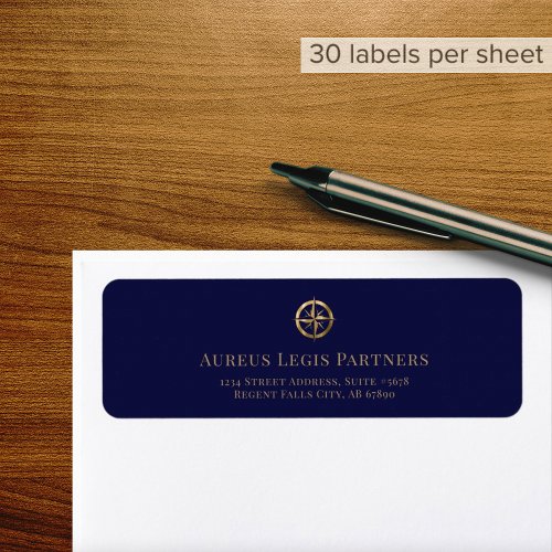 Return Address Labels with Compass Logo
