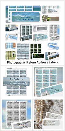 Return Address Labels with Photographic Imagery