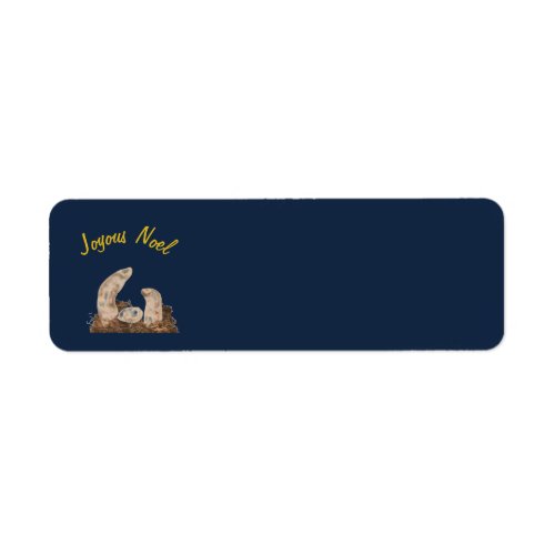 Return Address Labels with Shell Nativity Scene 