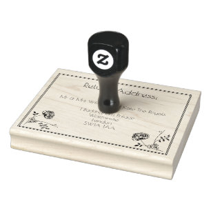 Return Address Large Stam Rubber Stamp