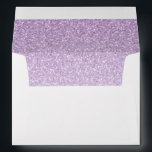 Return Address Light Purple Glam Glitter Rectangle Envelope<br><div class="desc">This trendy custom envelope features sparkling faux glitter and your custom text.  Use the template form to add your own information. The "Customize" feature can be used to change the font style,  color and layout.</div>