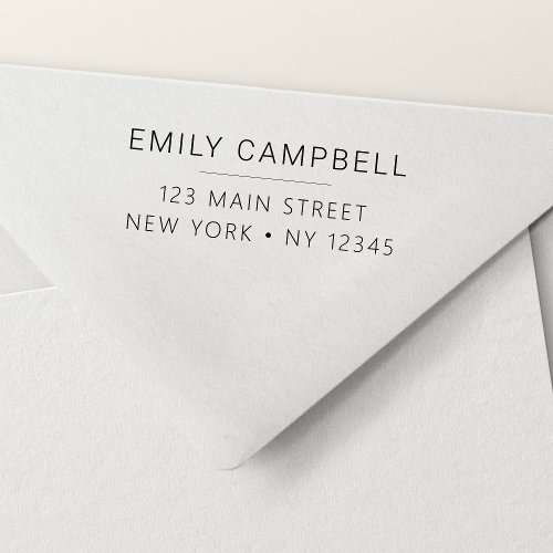 Return Address Minimalist Modern Professional Self_inking Stamp