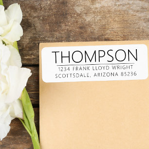 Return Address Minimalist Modern Wedding Custom Label