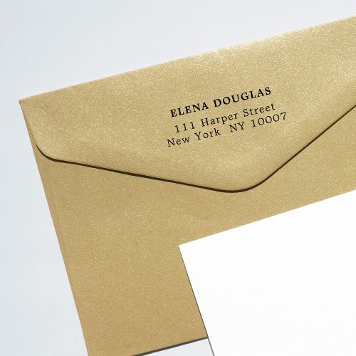 Return Address Modern Elegant Simple  Self_inking Stamp