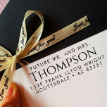 Return Address Modern Future Mr and Mrs Customized Self-inking Stamp<br><div class="desc">If you're looking for a personalized stamp that will add a touch of modernity to your wedding stationary, look no further than the return address modern future mr. and mrs. customized self-inking stamp. This stamp features a sleek design that is perfect for any wedding or special event. Plus, it's easy...</div>