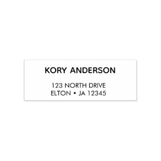 Return Address | Modern Minimal Stylish Script Sel Self-inking Stamp