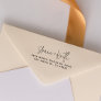 Return Address Modern Minimalist Script Couple Self-inking Stamp