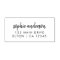 Return Address | Modern Minimalist Script Name
