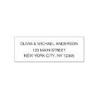 Return Address Modern Minimalist Script Name