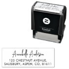 Return Address Modern Minimalist Script Name