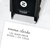 Create Personalized Elegant Name Return Address Self-inking Stamp