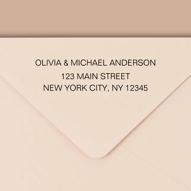 Return Address Modern Minimalist Script Name Self-inking Stamp | Zazzle