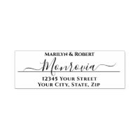 Return Address Modern Script Self-inking Stamp