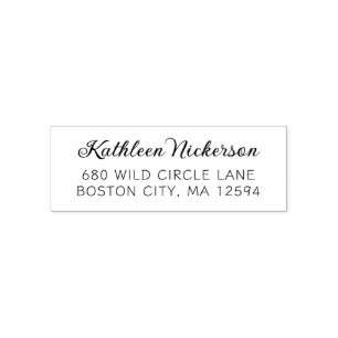 Return Address Modern Simple Self-inking Stamp