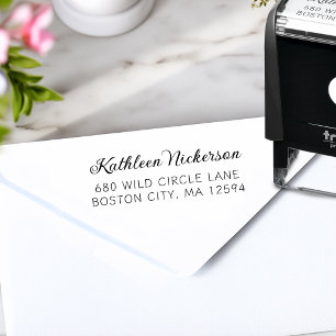 Return Address Modern Simple Self-inking Stamp