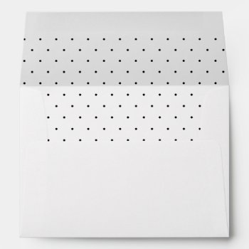 Return Address On Back Flap With Polka Dot Lining Envelope by mistyqe at Zazzle