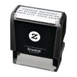 Return address or text self-inking stamp Return address or text self-inking stamp