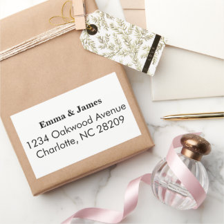 Return Address Personalized Wedding Address Rectangular Sticker